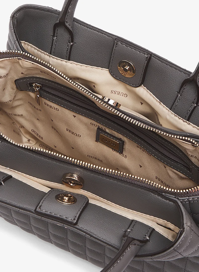 Guess Slate Nadira Girlfriend Satchel Bag for Women | Best Price UAE